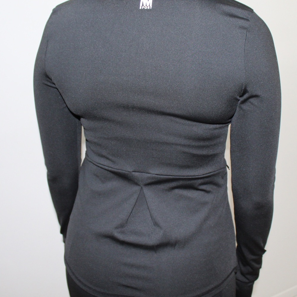 Nicole Miller Workout Sport Jacket Black New With Tags - Picture 8 of 13